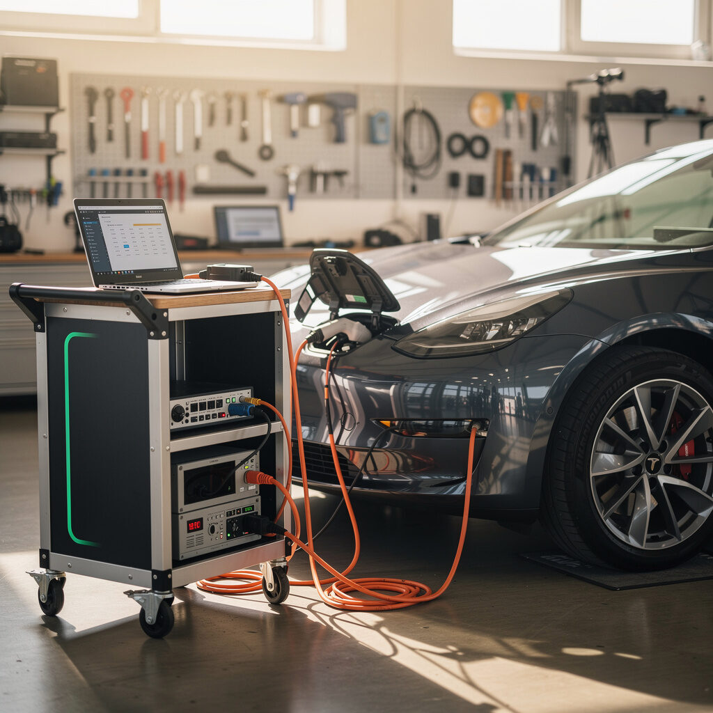 Kfz-Systemdiagnose und Batteriecheck für Elektroautos und Hybridfahrzeuge – Service Tesla