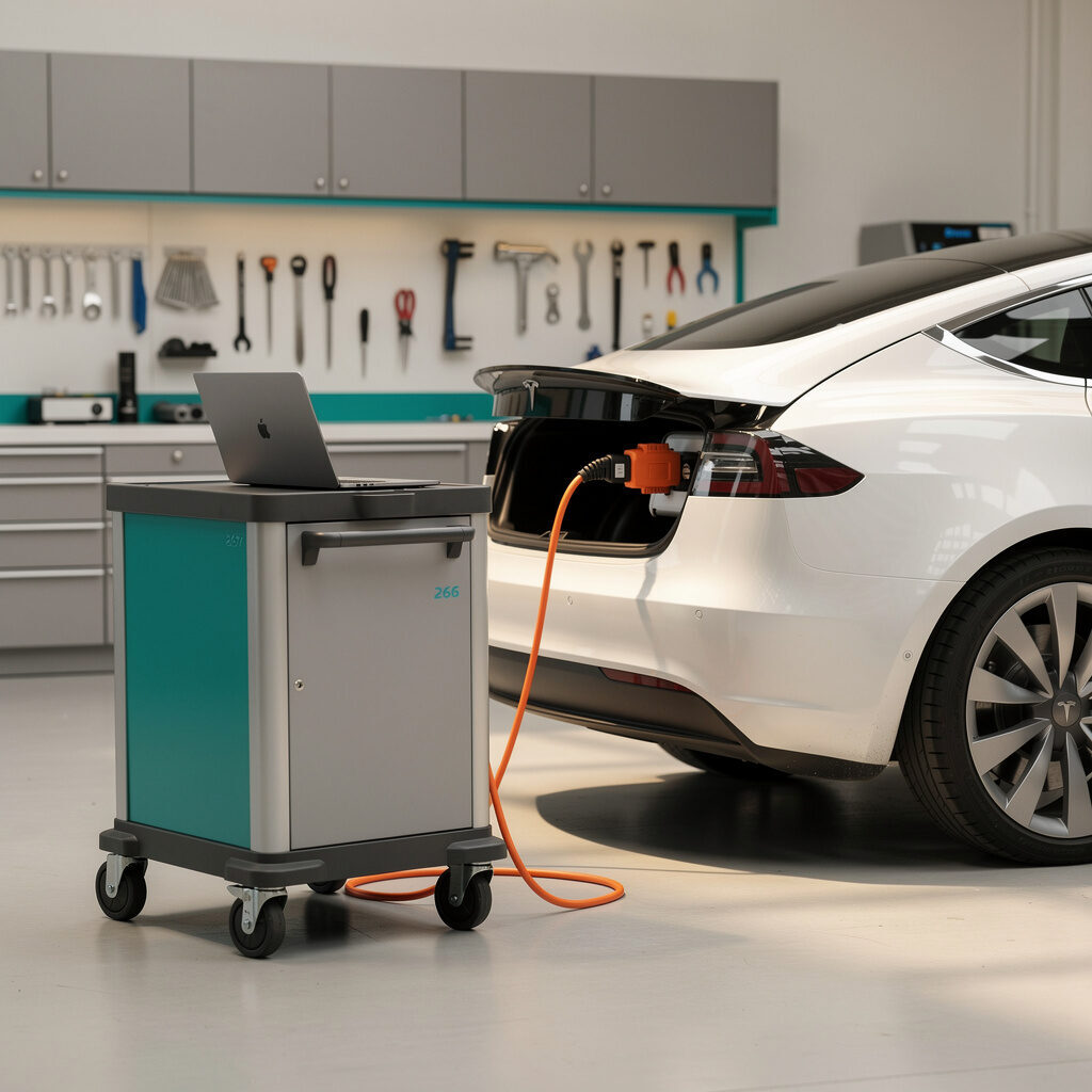 Kfz Systemdiagnose und Batteriecheck für Elektroautos – Service Tesla