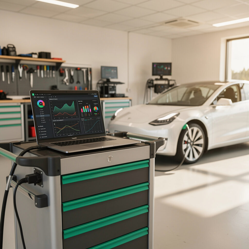 Tesla-Service mit Tesla Toolbox und modernster Diagnosetechnik – Service Tesla
