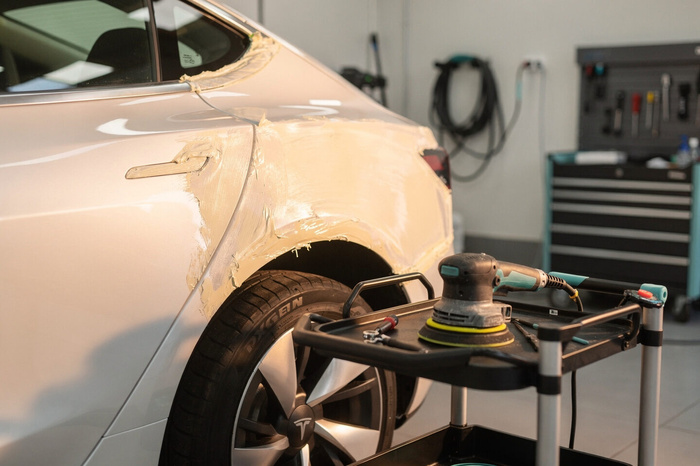 Unfallreparatur – Service Tesla